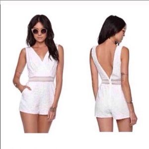 Kendal & Kylie white romper